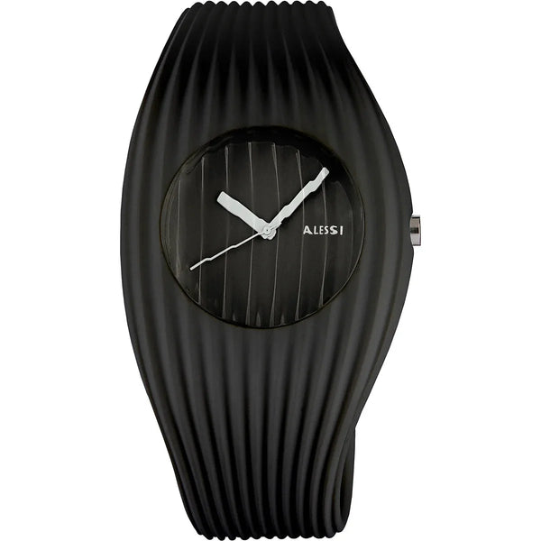 Alessi — Grow Watch AL26000 | Orologio da polso in poliuretano nero — Alessi
