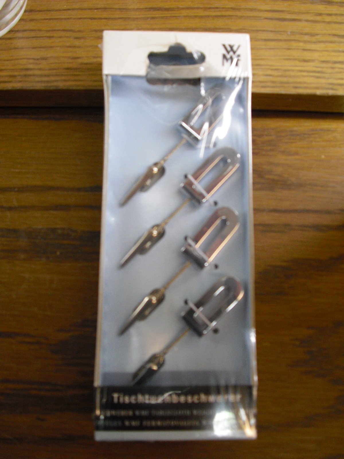 WMF Steel Tablecloth Clips 4 Pieces