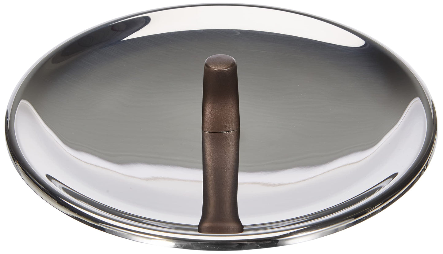 Alessi - Coperchio "Edo" in Acciaio Inox Marrone