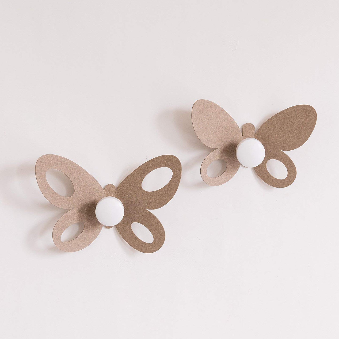 Arti & Mestieri - Set 2 Ganci Appendiabiti "Butterfly" Beige