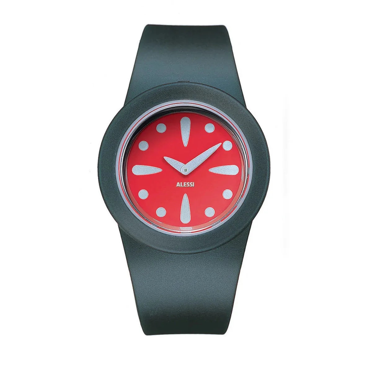 Alessi — Calumet AL1003 | Orologio da polso in plastica blu/arancio