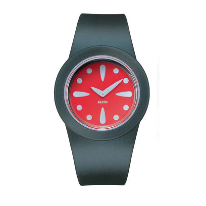 Alessi — Calumet AL1003 | Orologio da polso in plastica blu/arancio