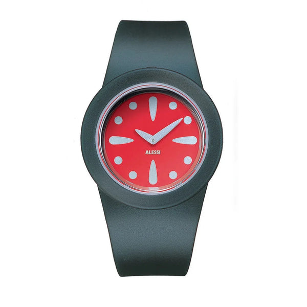 Alessi — Calumet AL1003 | Orologio da polso in plastica blu/arancio — Alessi