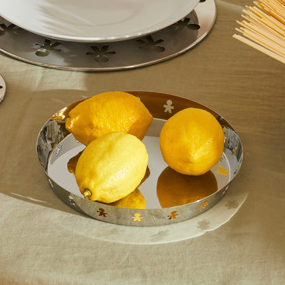 Alessi - Round Tray "Mini Girotondo" in Stainless Steel