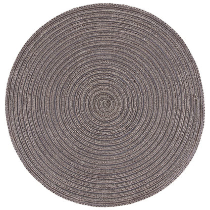 Villa d'Este Home Tivoli - Set of 6 Round Placemats ""Shades of Chocolate" Ø 38cm