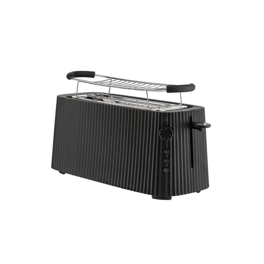 Alessi — Plissé MDL15 B/CH | Tostapane nero Michele De Lucchi