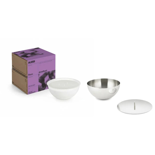 Alessi — Rocc MA05S4S | Candela Amethyst in acciaio inox — Alessi
