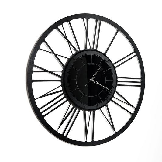Arti & Mestieri orologio da parete Big Lux colore nero in ferro lavorato artigianalmente