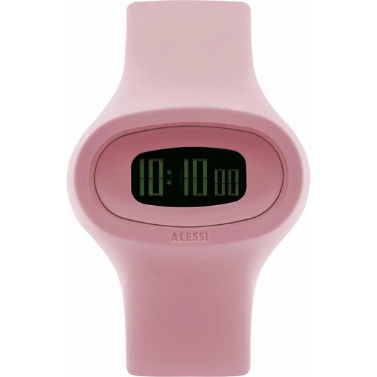 Alessi — Jak AL25002 | Orologio da polso in poliuretano rosa