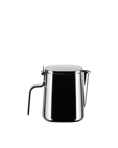 Alessi Cremiera in acciaio inossidabile 18/10 lucido con coperchio, colore argento, design Kristiina Lassus
