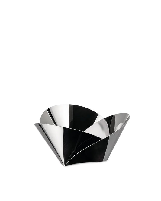 Alessi Cestino Harmonic acciaio inox lucido - design geometrico