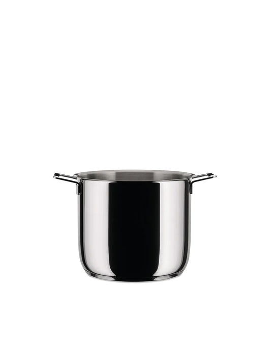 Alessi Pots&Pans pentola in acciaio inox 18/10 lucido, design Jasper Morrison