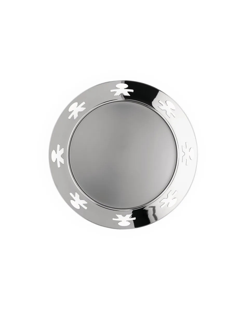 Alessi - Corbeille ronde à bord perforé « Girotondo » en acier inoxydable