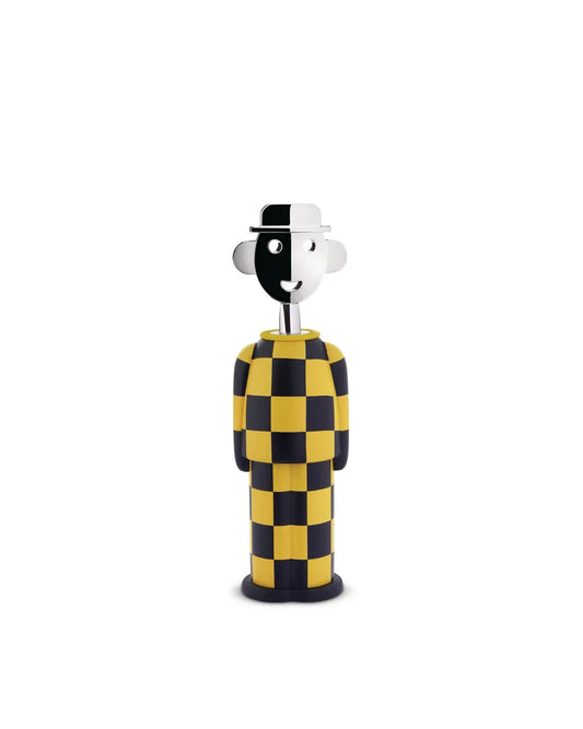 Alessi cavatappi Anna G resina termoplastica giallo, design Alessandro Mendini