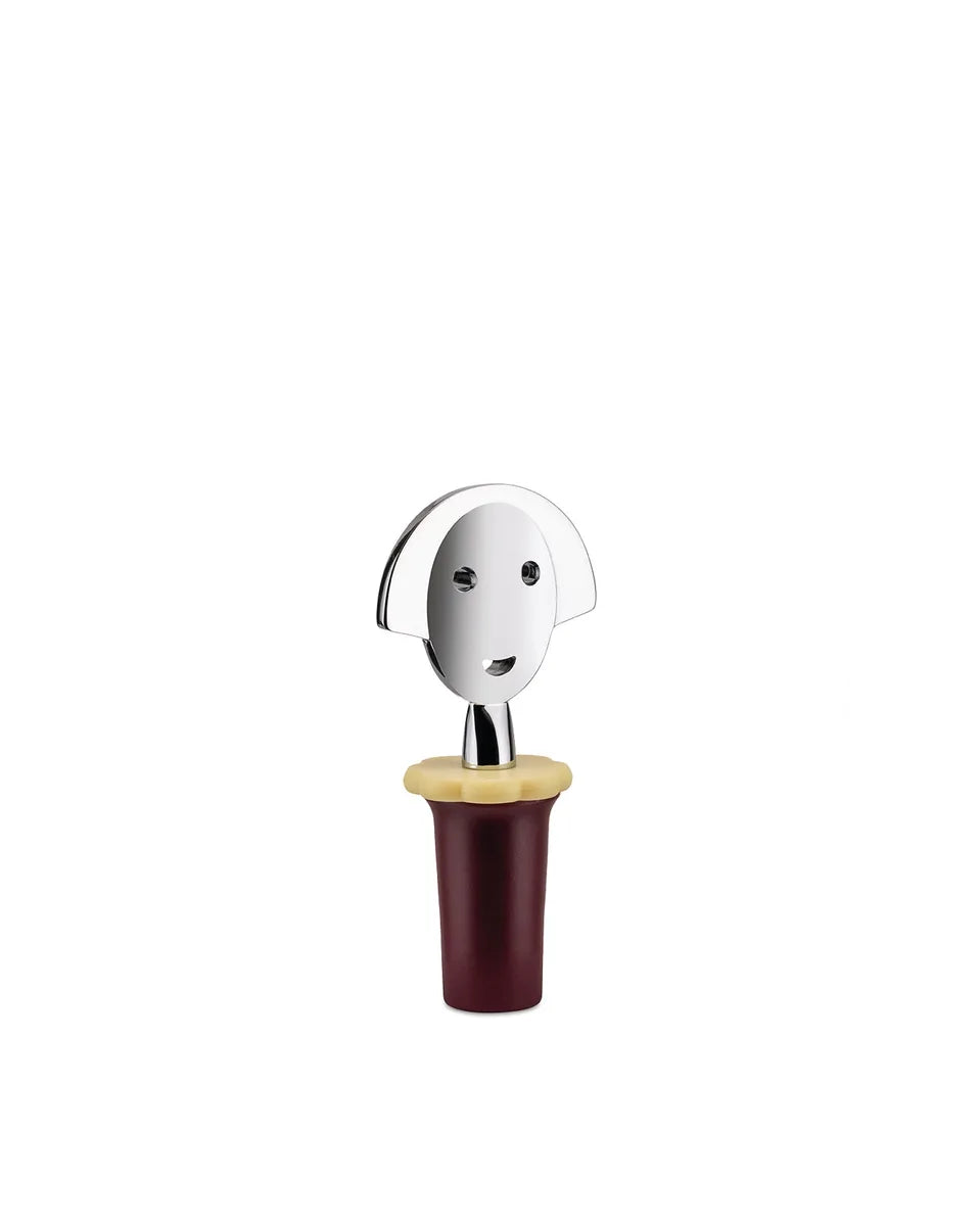Alessi Tappo Alessandro M in resina e zama cromata, design Mendini - Stilmobili