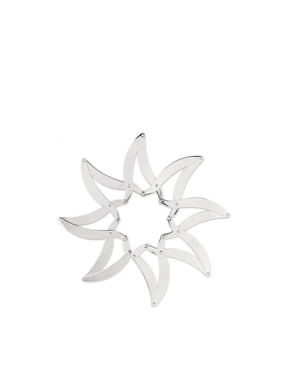 Alessi sottopentola estensibile design acciaio inossidabile 24cm colore argento
