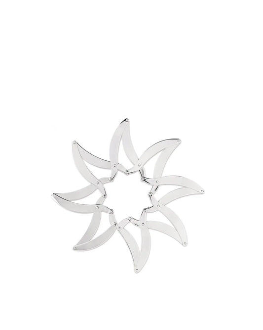 Alessi sottopentola estensibile design acciaio inossidabile 24cm colore argento