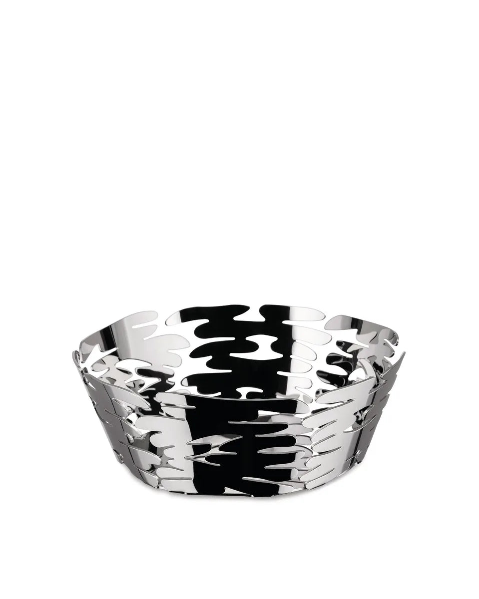 Alessi Cestino Barket acciaio inox 21cm design laser - colore acciaio naturale