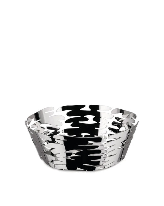 Alessi Cestino Barket acciaio inox 21cm design laser - colore acciaio naturale