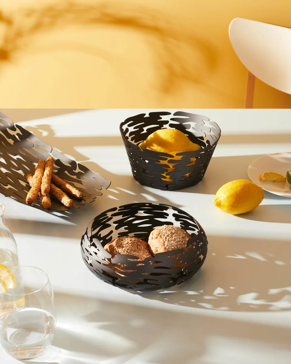 Alessi - Panier design « Barket » en acier inoxydable 21 cm