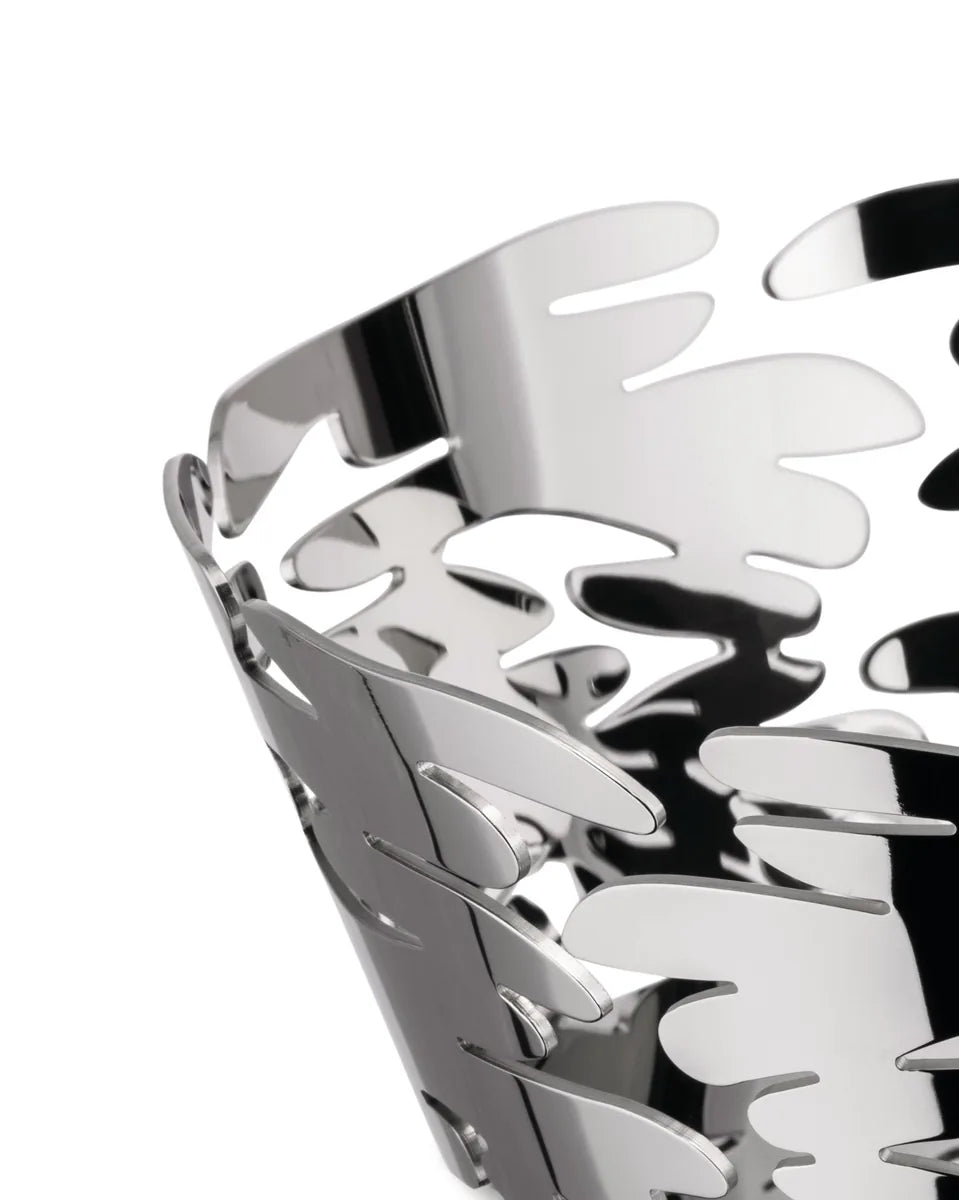 Alessi - Panier design « Barket » en acier inoxydable 21 cm
