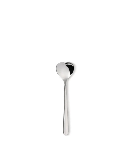 Alessi Big Love set 4 cucchiaini da tè in acciaio inox argento, design Miriam Mirri