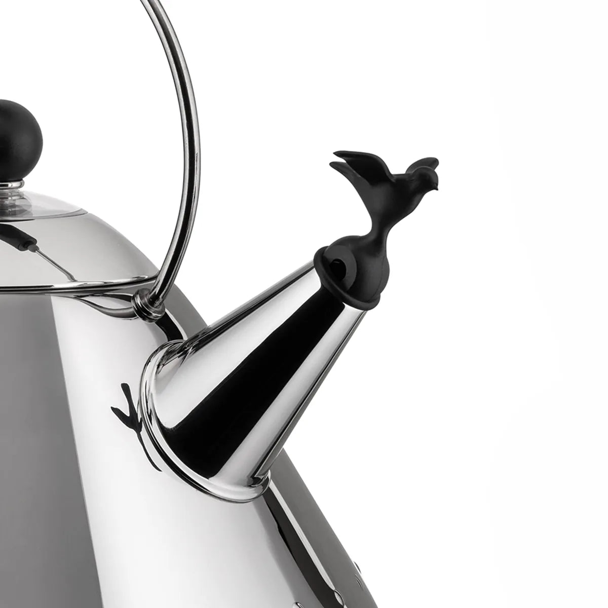 Alessi bollitore acciaio inox 18/10 fischietto uccellino Michael Graves