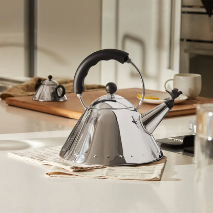 Alessi bollitore acciaio inox 18/10 fischietto uccellino Michael Graves