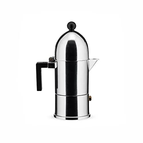 Alessi Caffettiera La Cupola moka in alluminio fusione design Aldo Rossi