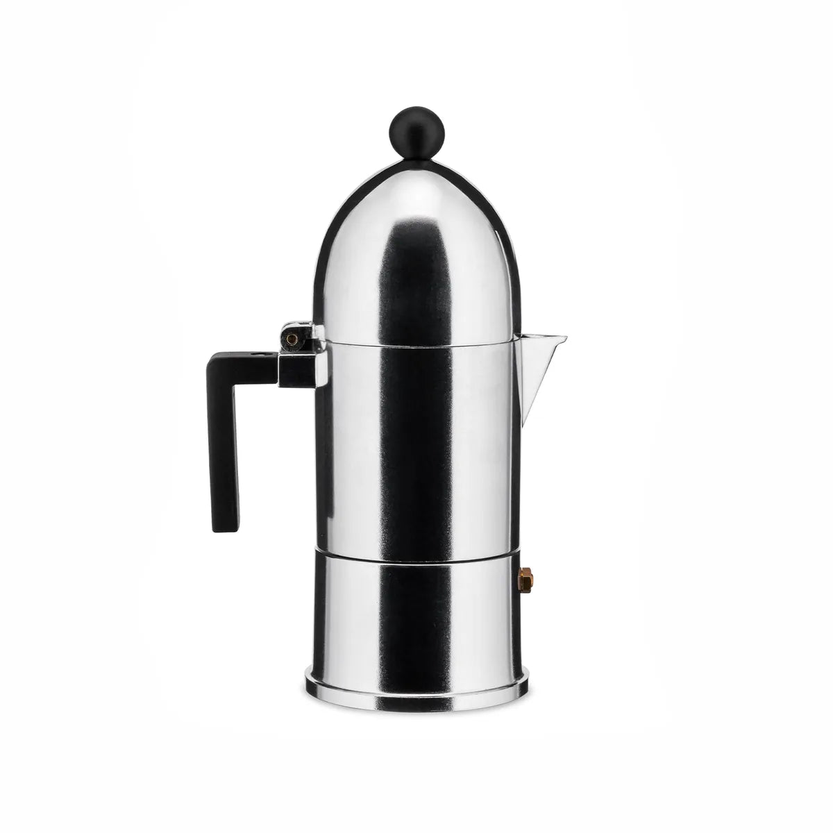 Alessi Caffettiera La Cupola moka in alluminio fusione design Aldo Rossi