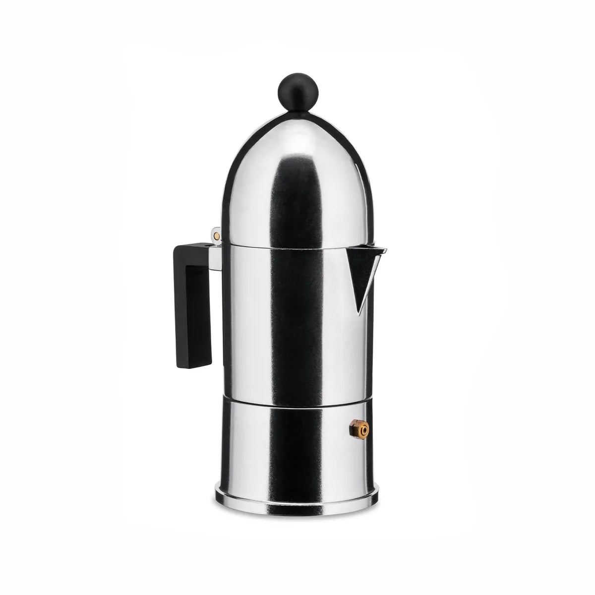 Alessi Caffettiera La Cupola moka in alluminio fusione design Aldo Rossi
