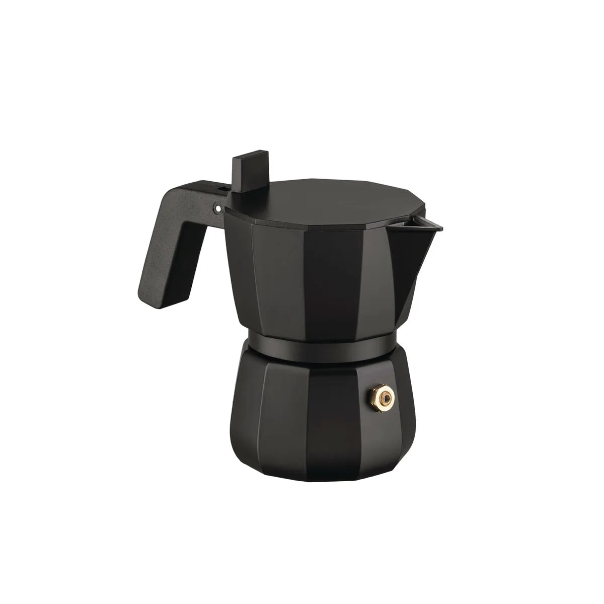 Alessi Caffettiera Espresso DC06/1 B alluminio pressofuso nero - design David Chipperfield