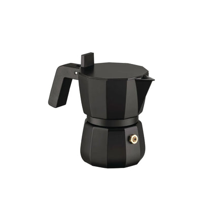 Alessi Caffettiera Espresso DC06/1 B alluminio pressofuso nero - design David Chipperfield