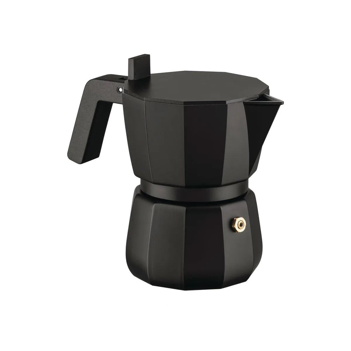 Alessi Caffettiera Espresso DC06/1 B alluminio pressofuso nero - design David Chipperfield