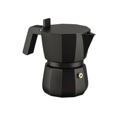 Alessi Caffettiera Espresso DC06/1 B alluminio pressofuso nero - design David Chipperfield