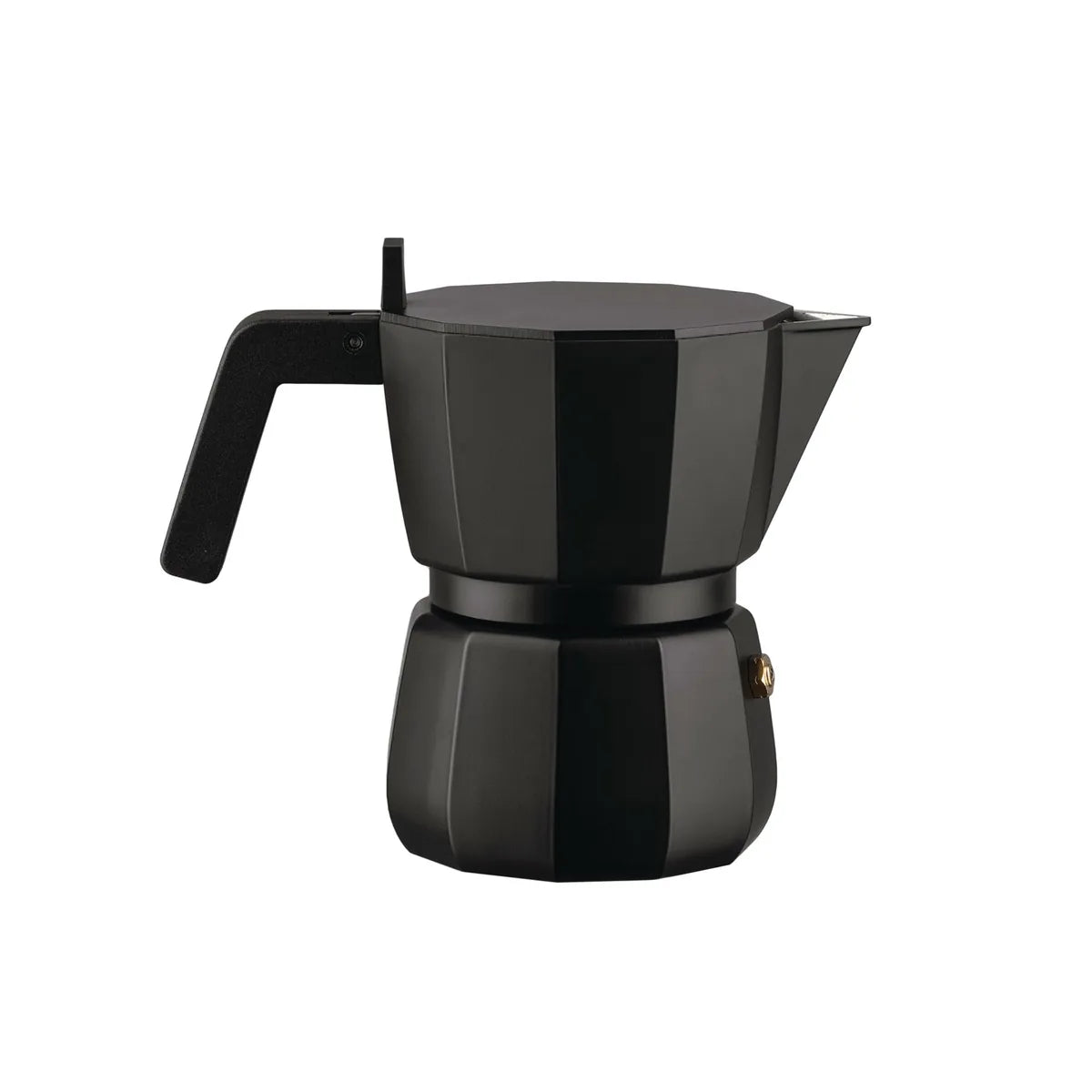 Alessi Caffettiera Espresso DC06/1 B alluminio pressofuso nero - design David Chipperfield