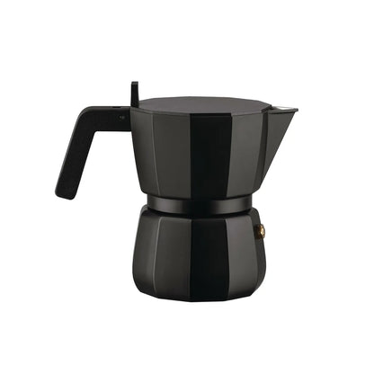 Alessi Caffettiera Espresso DC06/1 B alluminio pressofuso nero - design David Chipperfield