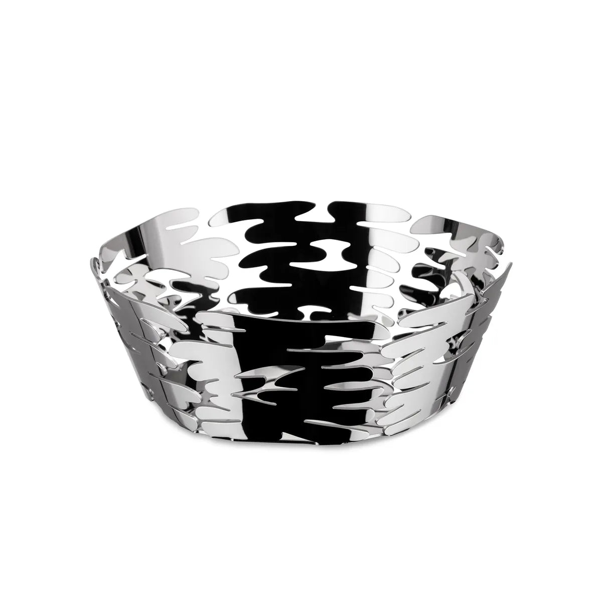 Alessi Cestino Centrotavola BM10 acciaio inossidabile decoro laser naturale