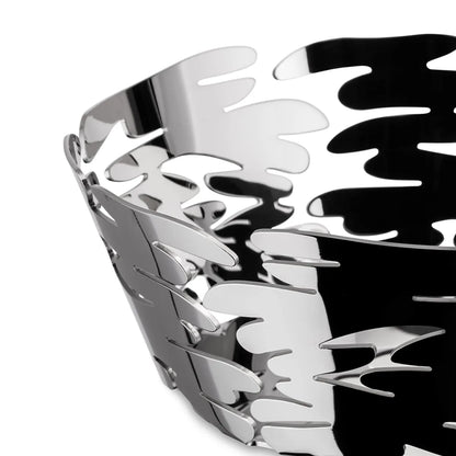 Alessi Cestino Centrotavola BM10 acciaio inossidabile decoro laser naturale