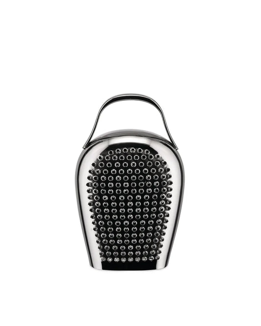 Alessi Cheese Please grattugia formaggio acciaio inossidabile design Lorenza Bozzoli Gabriele Chiave