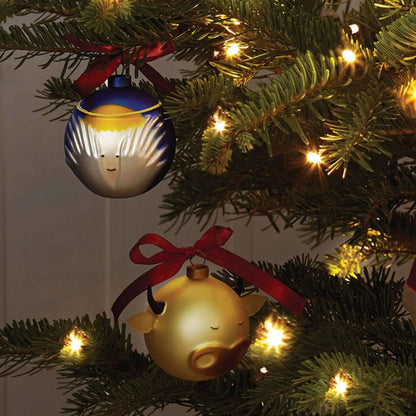 Alessi Christmas Bauble palla natalizia in vetro soffiato diametro 9cm design Marcello Jori
