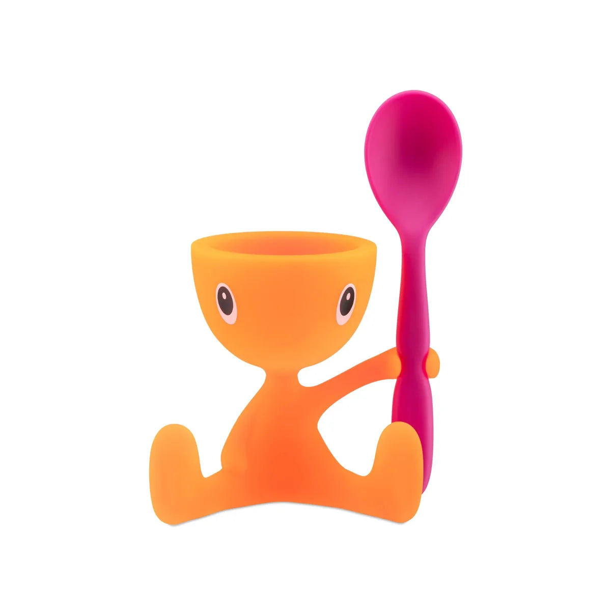 Alessi Portauovo Cico con Spargisale design Stefano Giovannoni - ceramica colorata