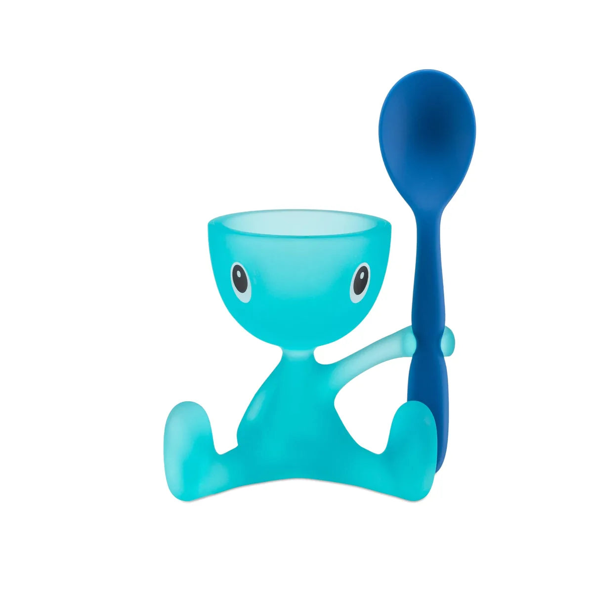 Alessi Portauovo Cico con Spargisale design Stefano Giovannoni - ceramica colorata