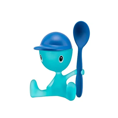 Alessi Portauovo Cico con Spargisale design Stefano Giovannoni - ceramica colorata