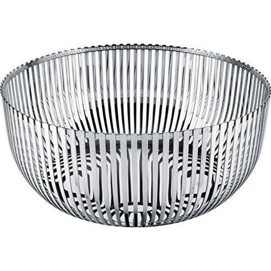 Alessi Fruttiera in acciaio inossidabile design Pierre Charpin, diametro 24 cm