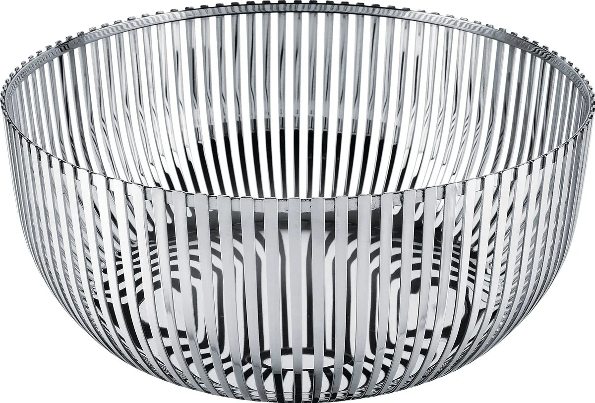 Alessi Fruttiera in acciaio inossidabile design Pierre Charpin, diametro 24 cm