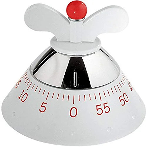 Alessi Contaminuti timer cucina resina termoplastica, colori azzurro giallo nero rosso bianco
