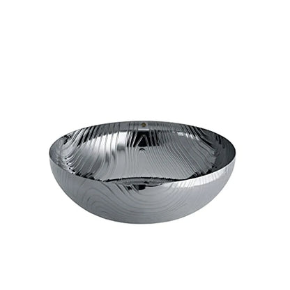 Alessi Coppa Veneer acciaio inossidabile con decoro rilievo Patricia Urquiola