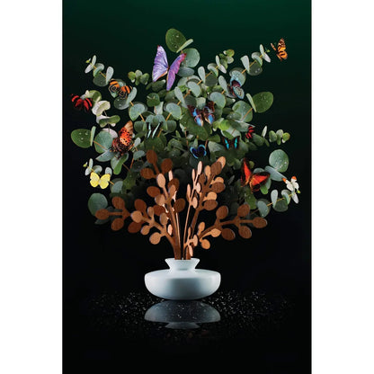 Alessi Diffusore a Foglia per Ambiente, porcellana e mogano, design Marcel Wanders