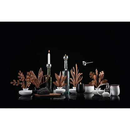 Alessi Diffusore a Foglia per Ambiente, porcellana e mogano, design Marcel Wanders